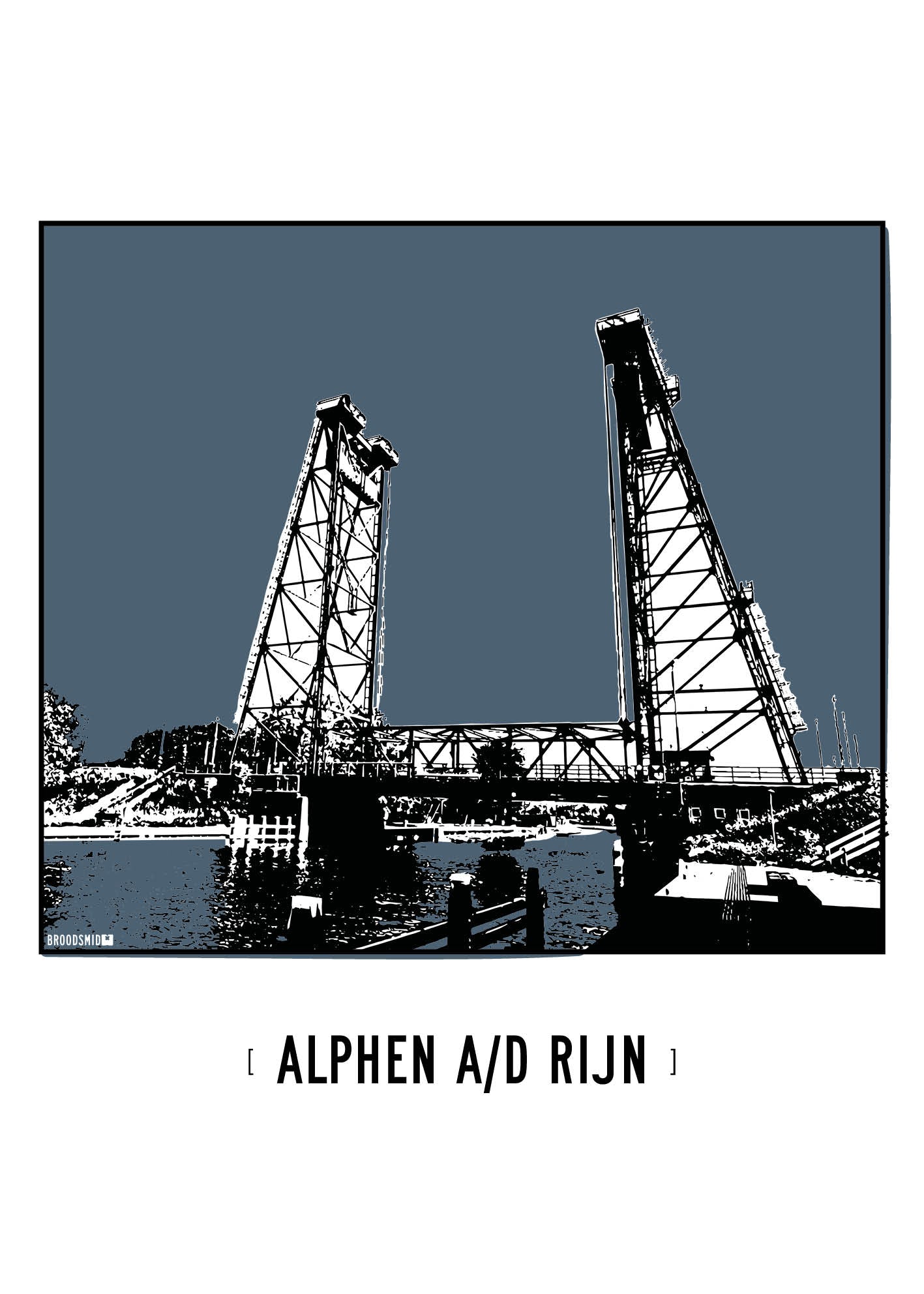 Alphen aan den Rijn – Hefbrug Gouwesluis poster