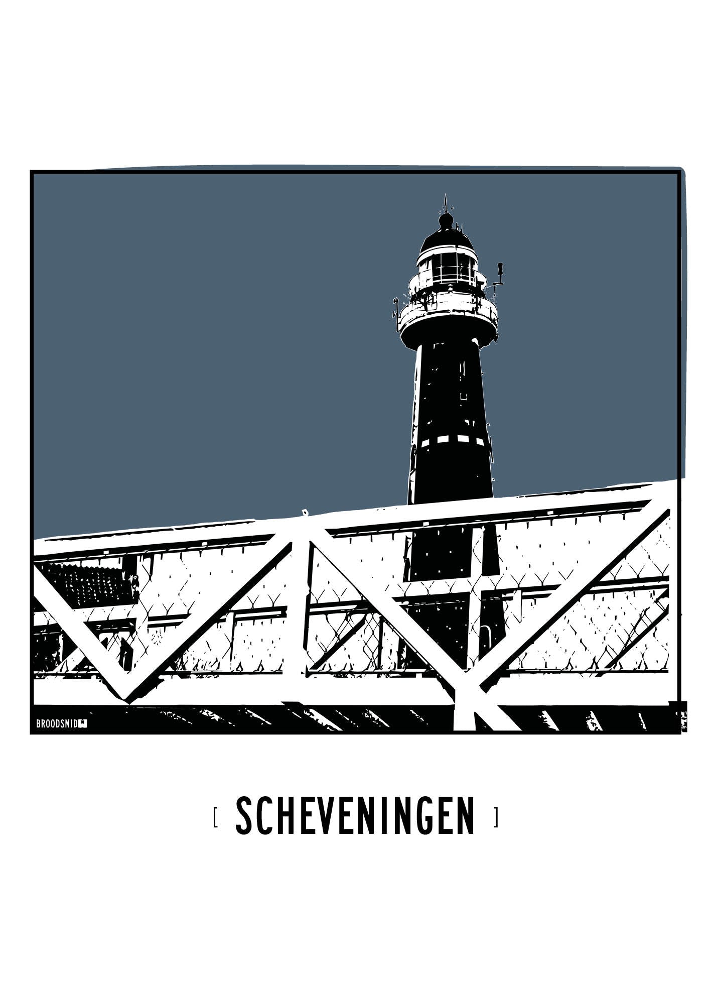 Scheveningen – Vuurtoren poster