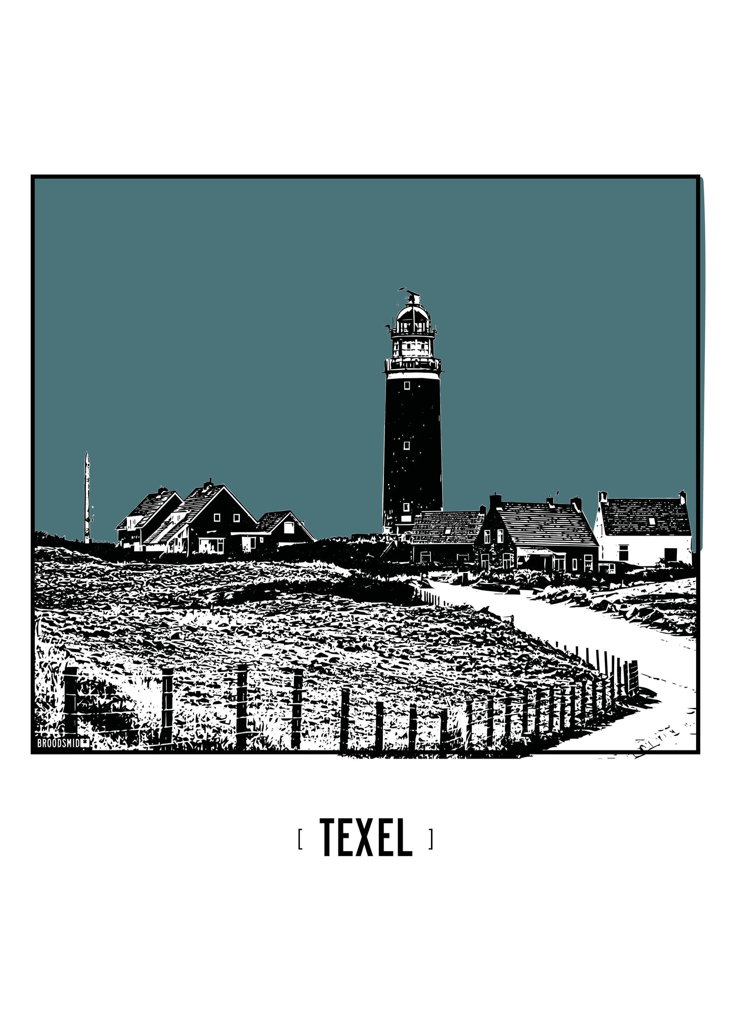 Texel – Vuurtoren poster