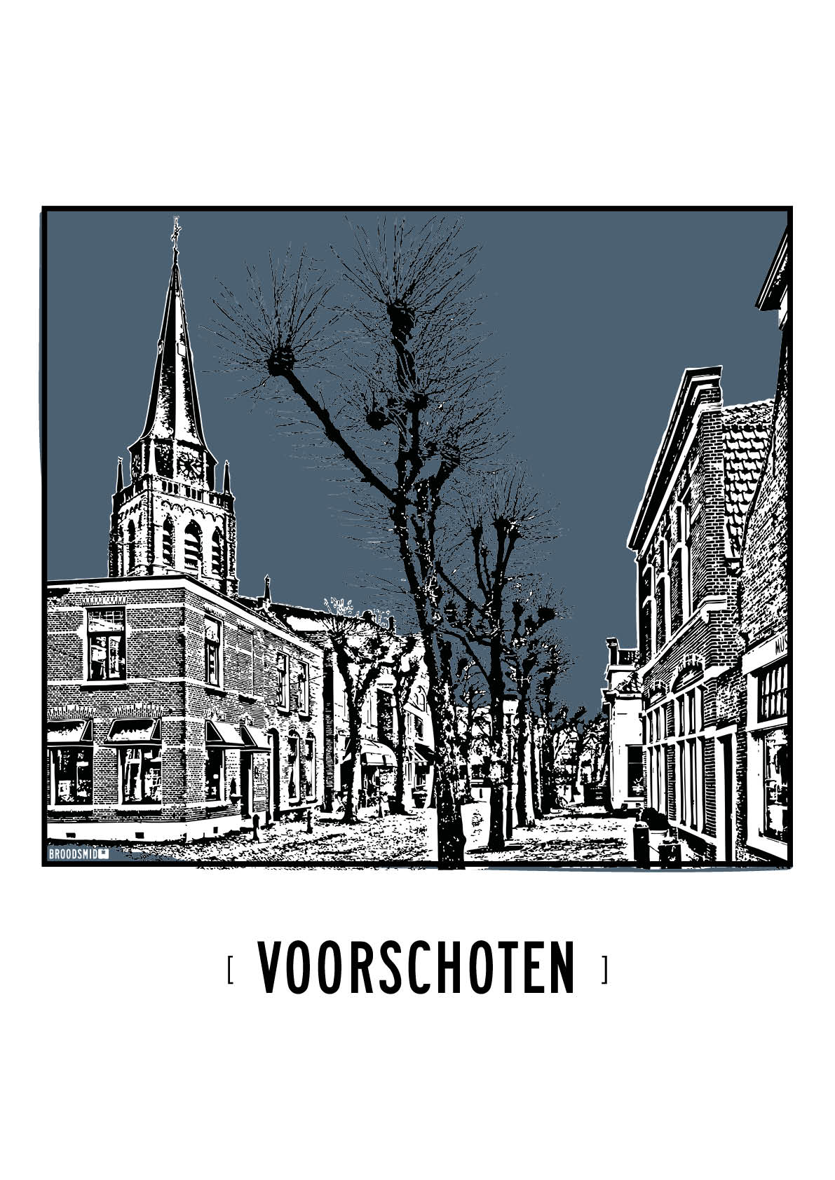 Voorschoten – Dorpskerk poster