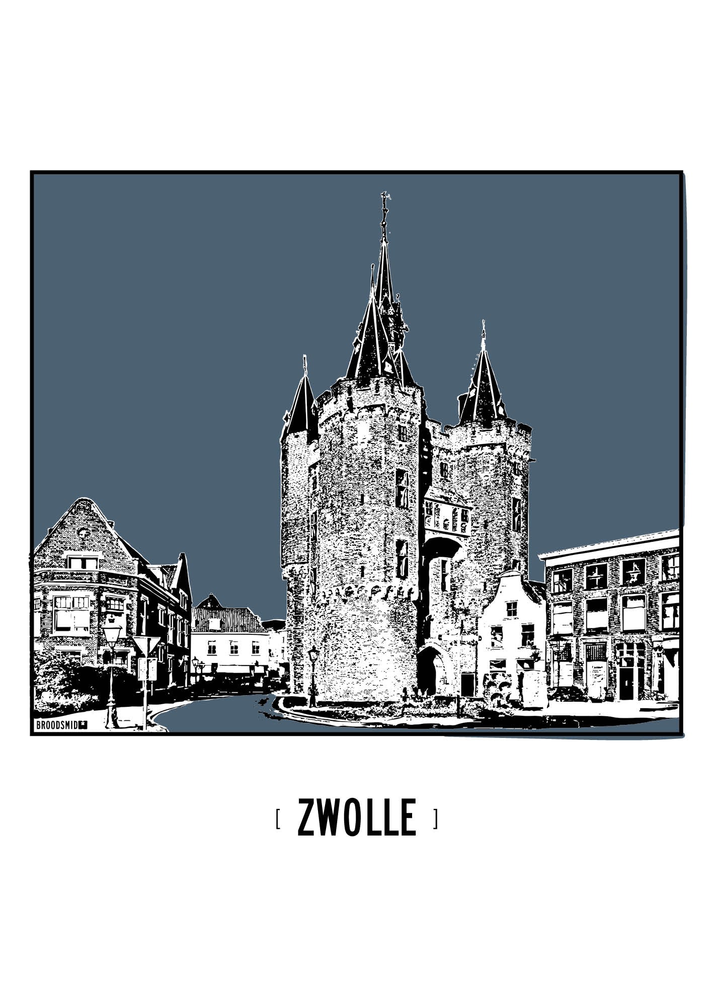 Zwolle – Sassenpoort poster