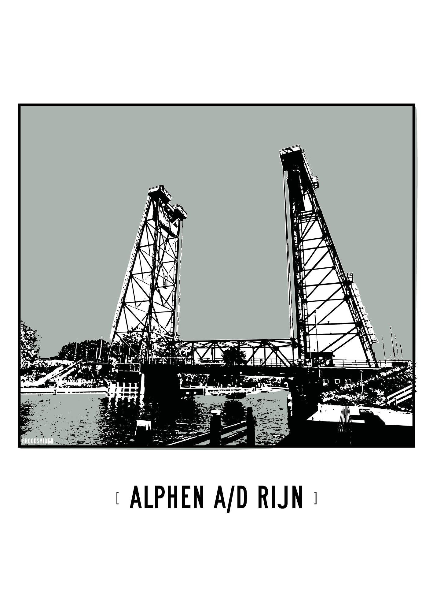 Alphen aan den Rijn – Hefbrug Gouwesluis poster