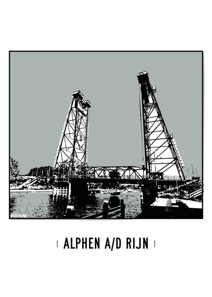Alphen aan den Rijn – Hefbrug Gouwesluis poster