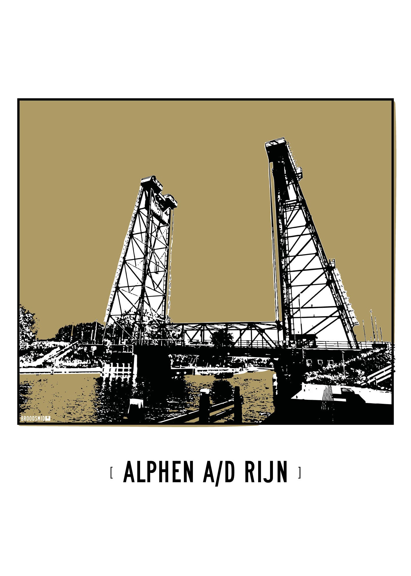 Alphen aan den Rijn – Hefbrug Gouwesluis poster