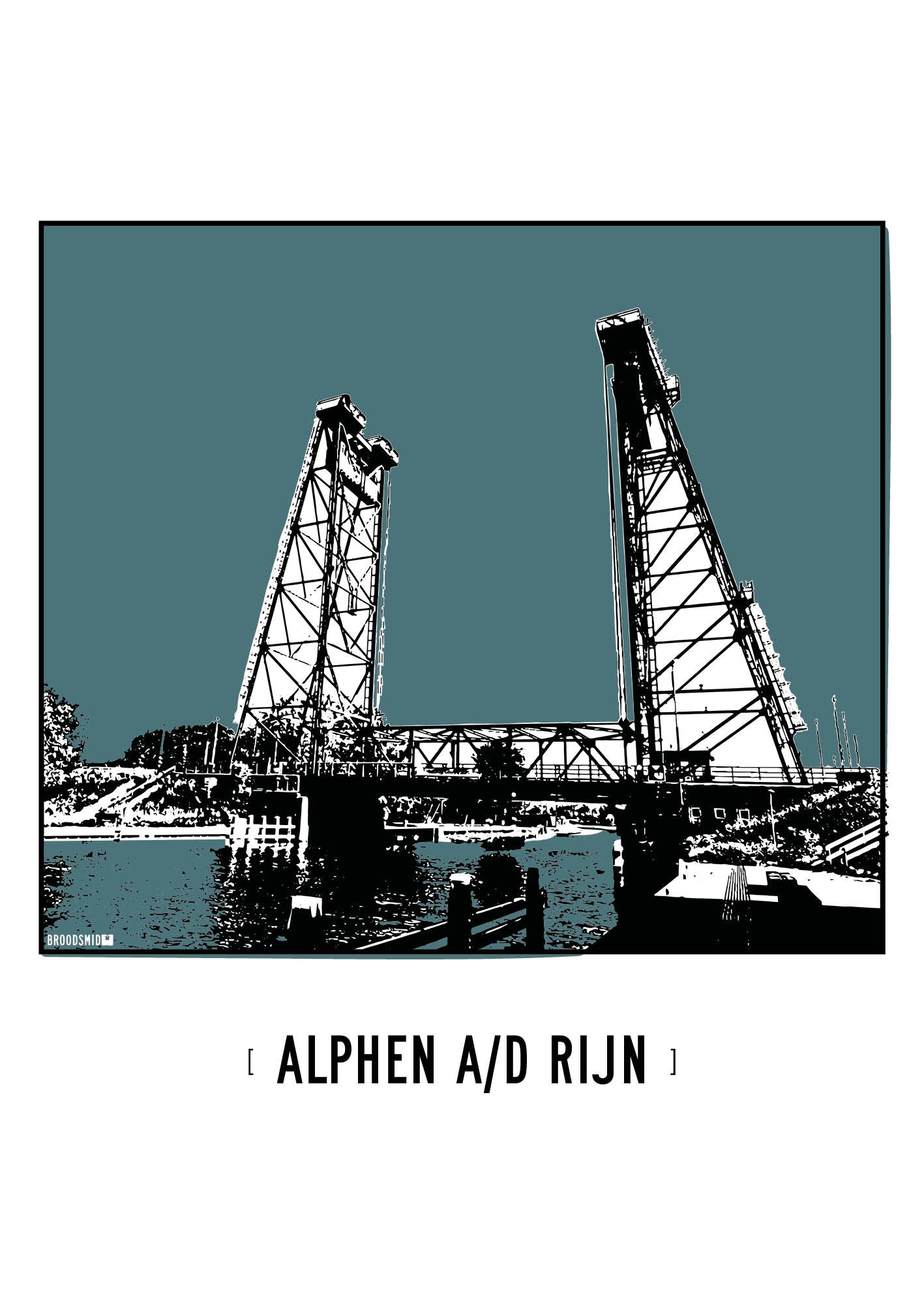 Alphen aan den Rijn – Hefbrug Gouwesluis poster