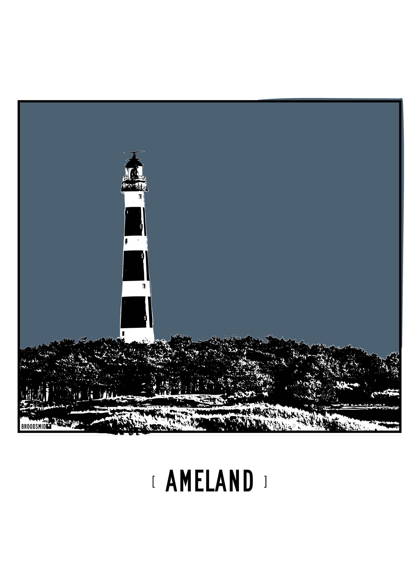 Ameland – Vuurtoren poster