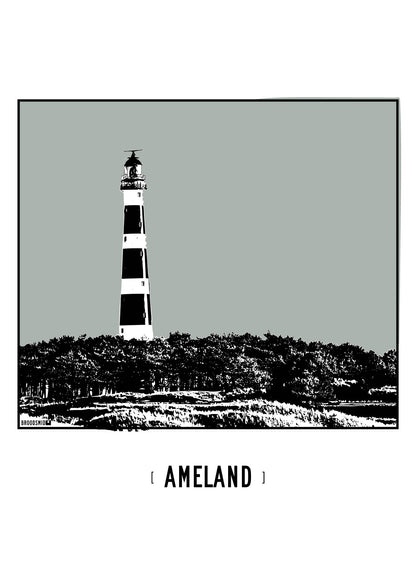 Ameland – Vuurtoren poster