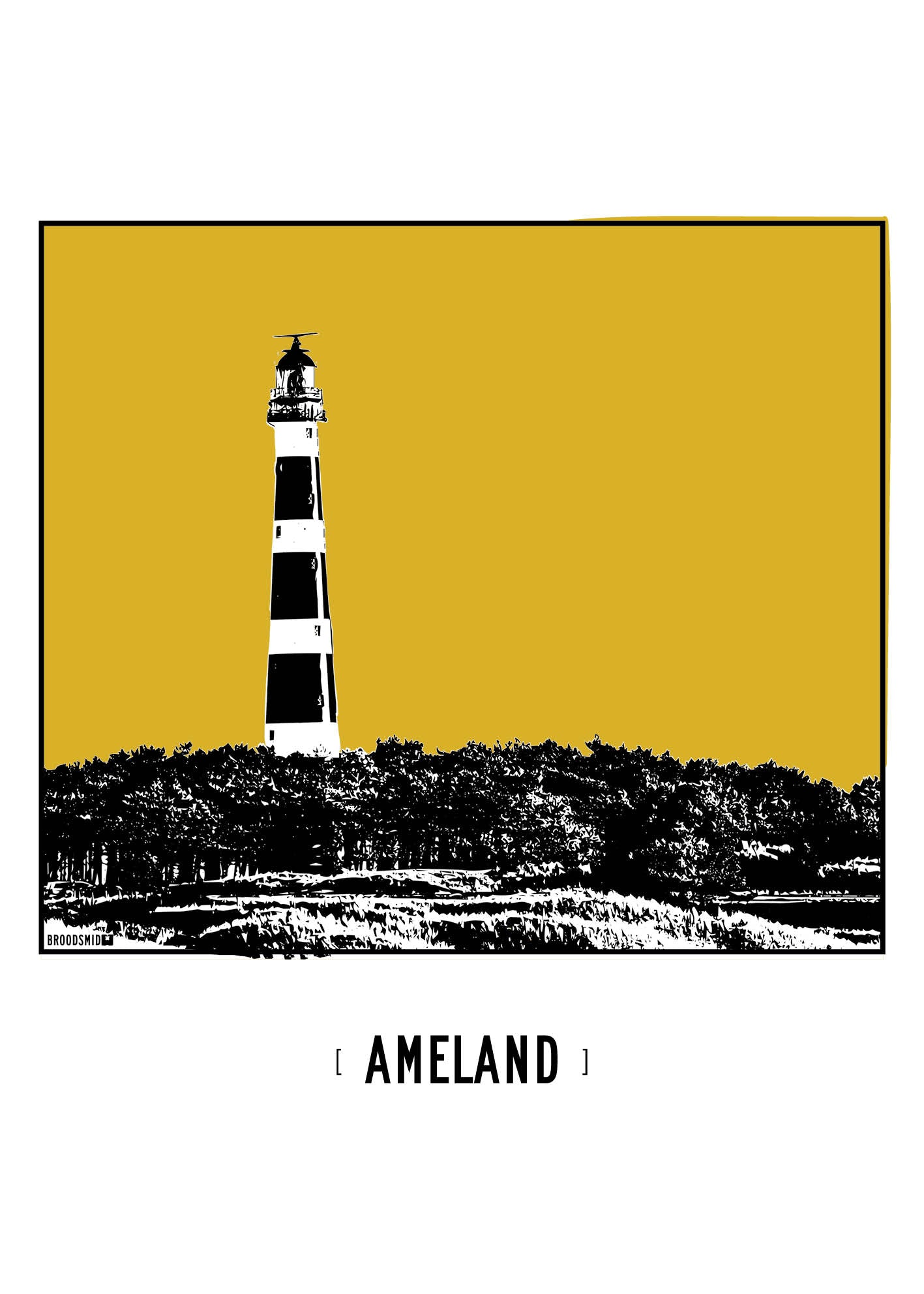 Ameland – Vuurtoren poster
