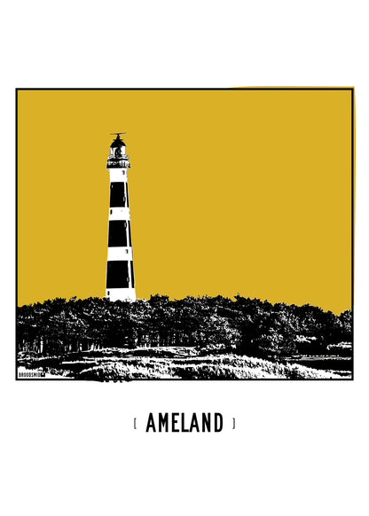 Ameland – Vuurtoren poster