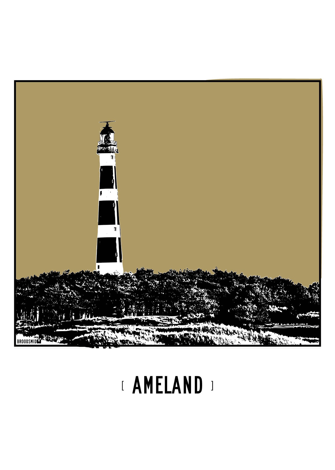 Ameland – Vuurtoren poster