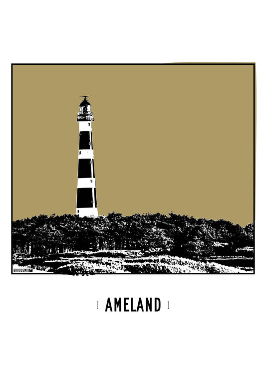 Ameland – Vuurtoren poster