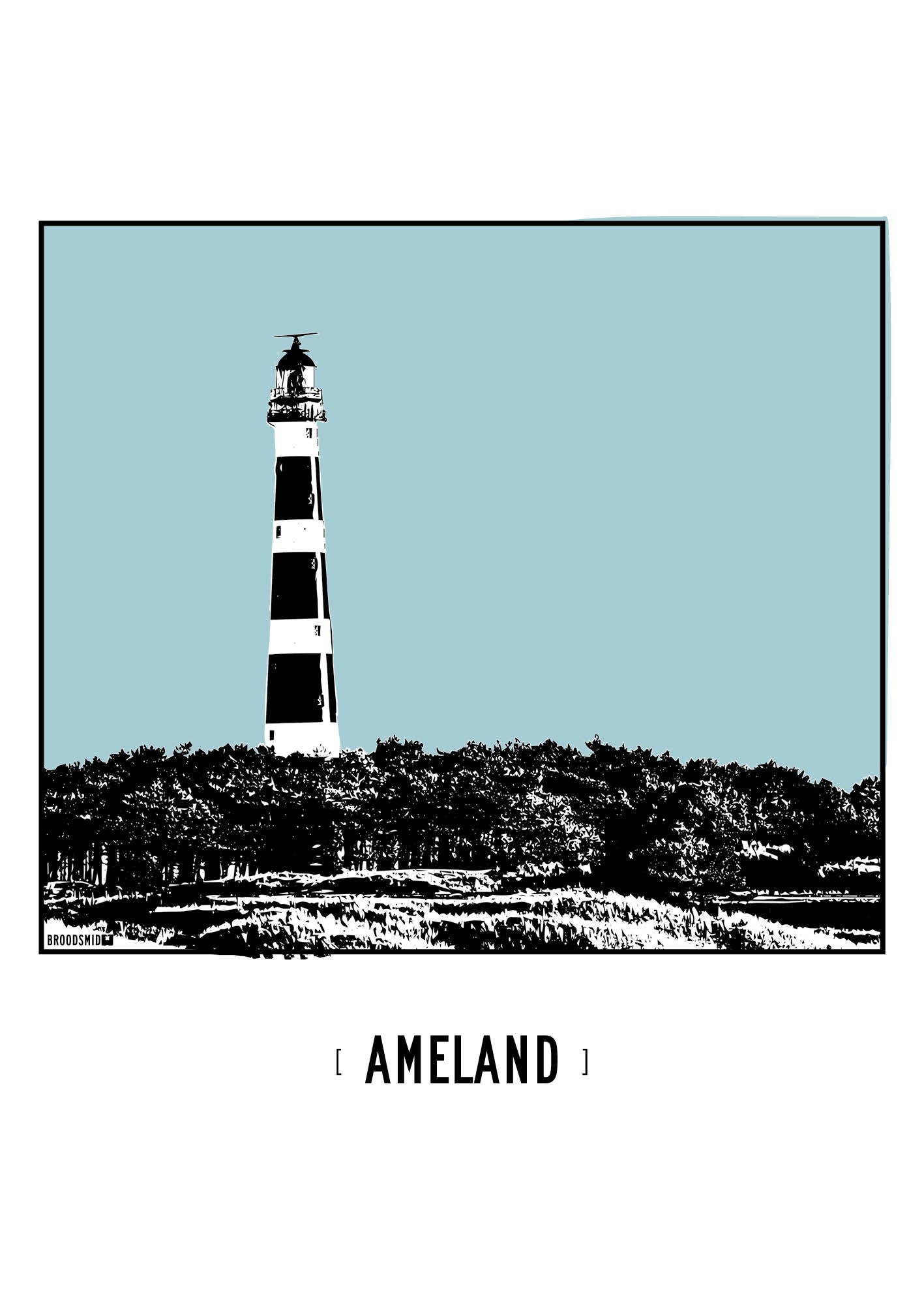 Ameland – Vuurtoren poster