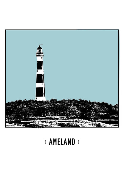 Ameland – Vuurtoren poster