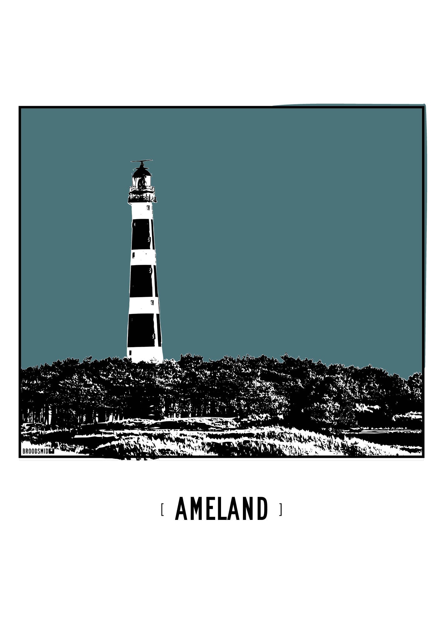 Ameland – Vuurtoren poster
