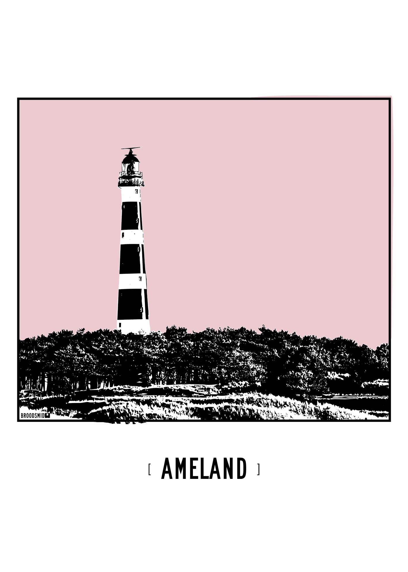 Ameland – Vuurtoren poster