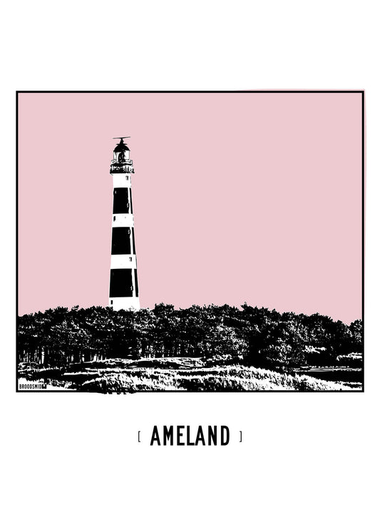 Ameland – Vuurtoren poster