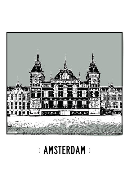 Amsterdam – Centraal Station poster
