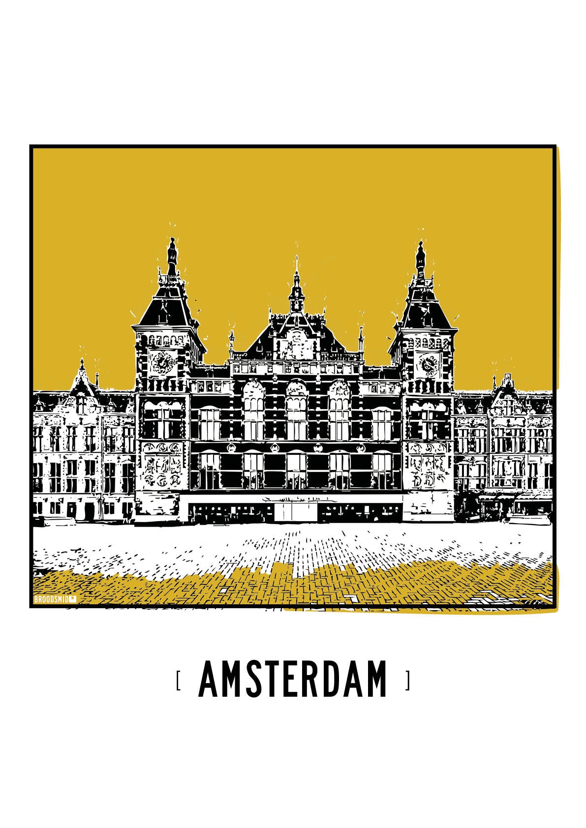 Amsterdam – Centraal Station poster