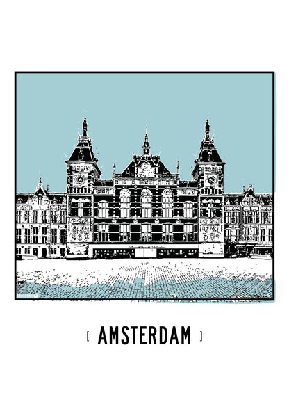Amsterdam – Centraal Station poster