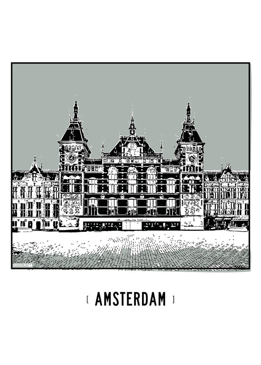 Amsterdam – Centraal Station poster