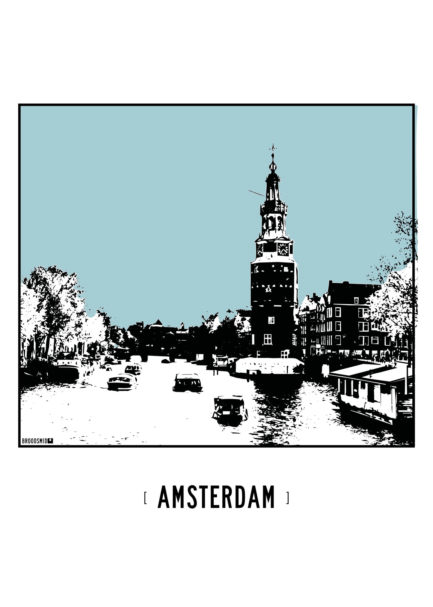 Amsterdam – Montelbaanstoren poster