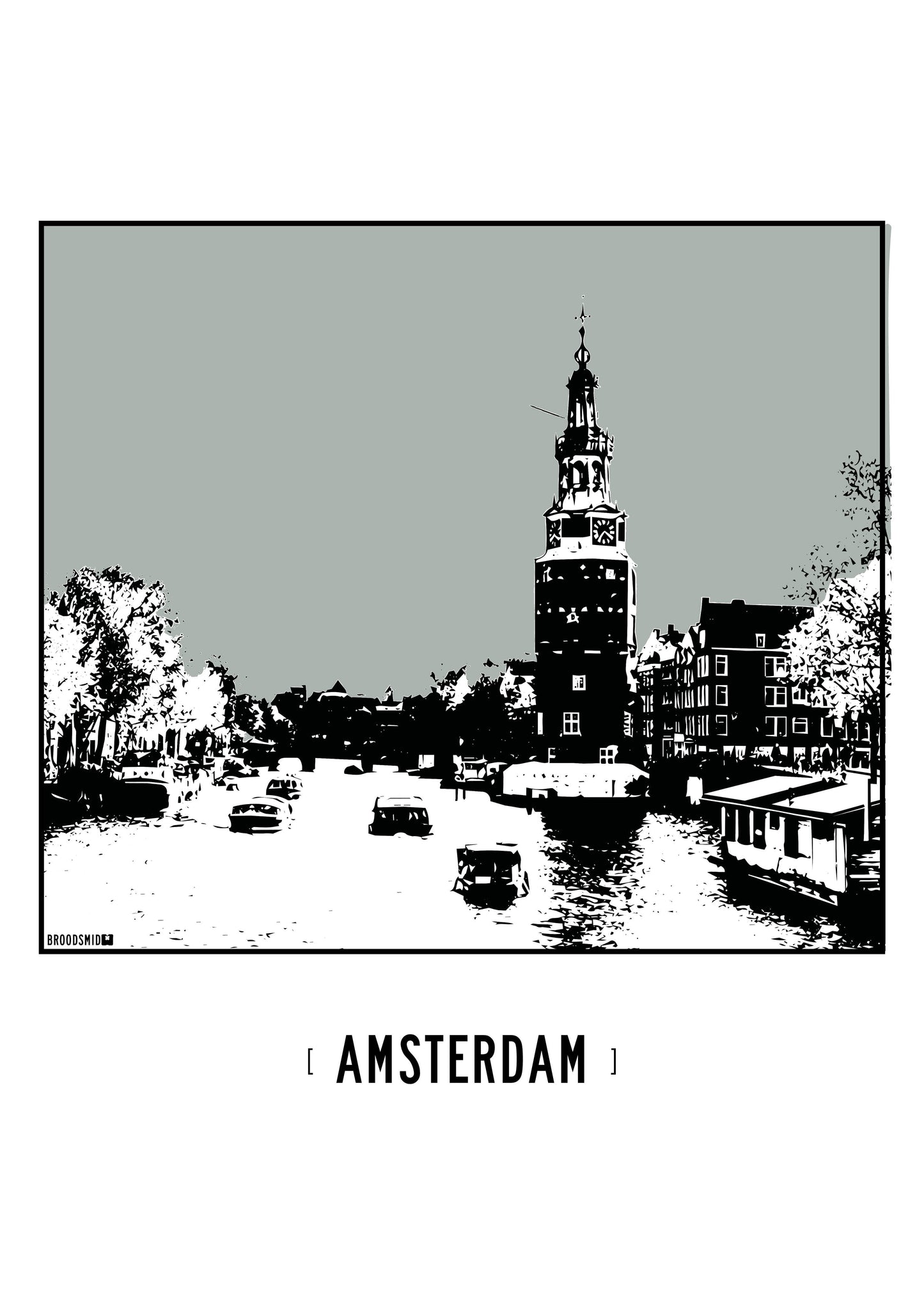 Amsterdam – Montelbaanstoren poster