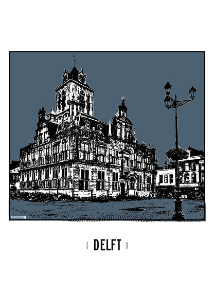 Delft – Stadhuis poster