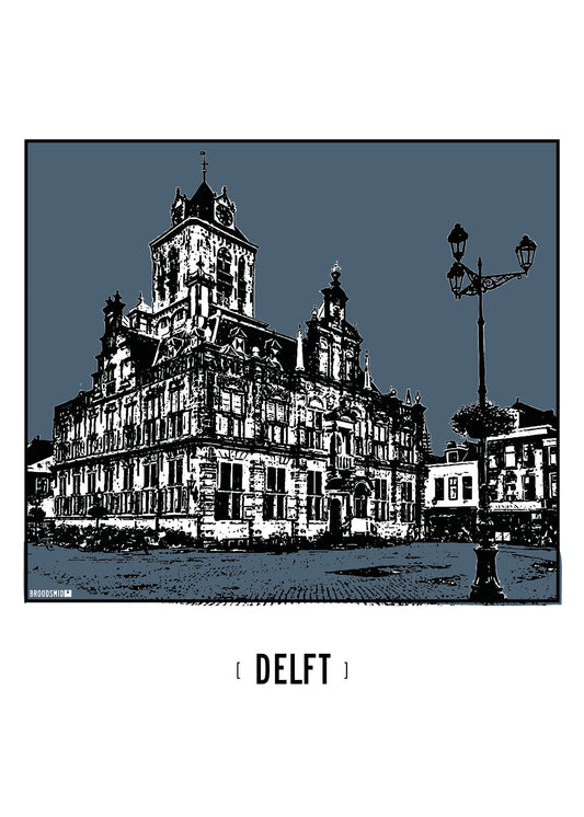 Delft – Stadhuis poster