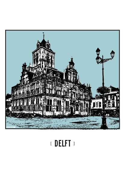 Delft – Stadhuis poster