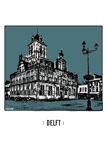 Delft – Stadhuis poster