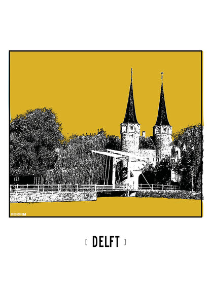 Delft – Oostpoort poster