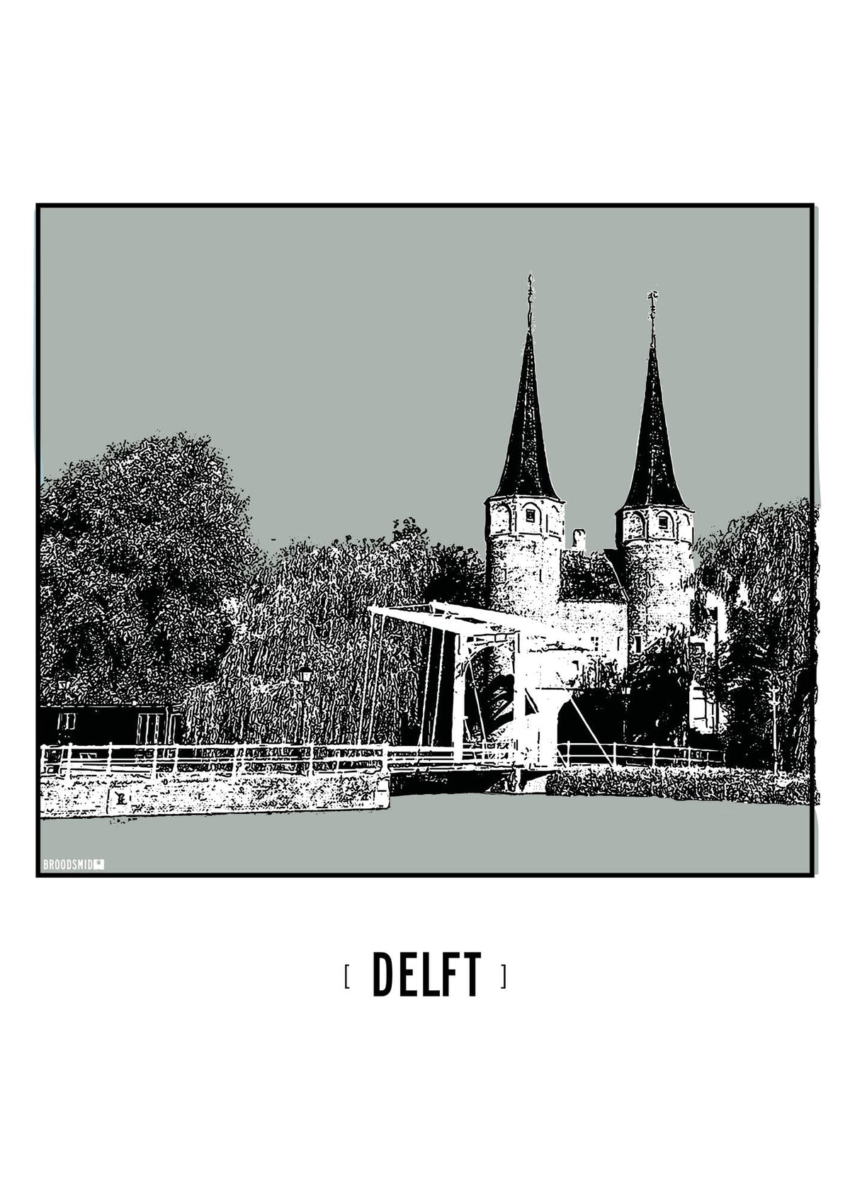 Delft – Oostpoort poster