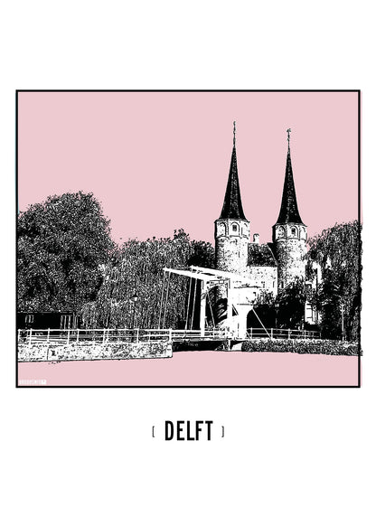 Delft – Oostpoort poster