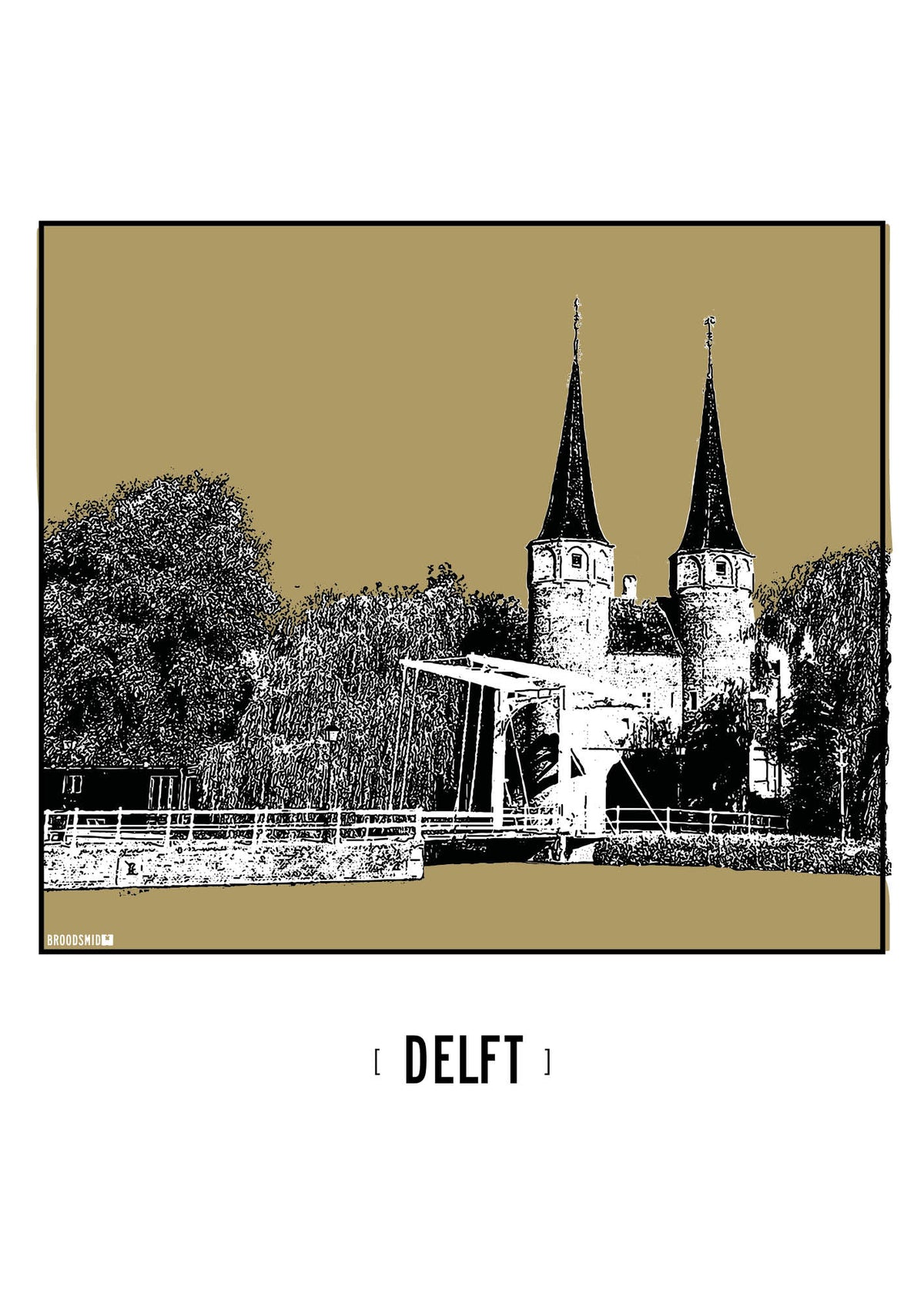 Delft – Oostpoort poster