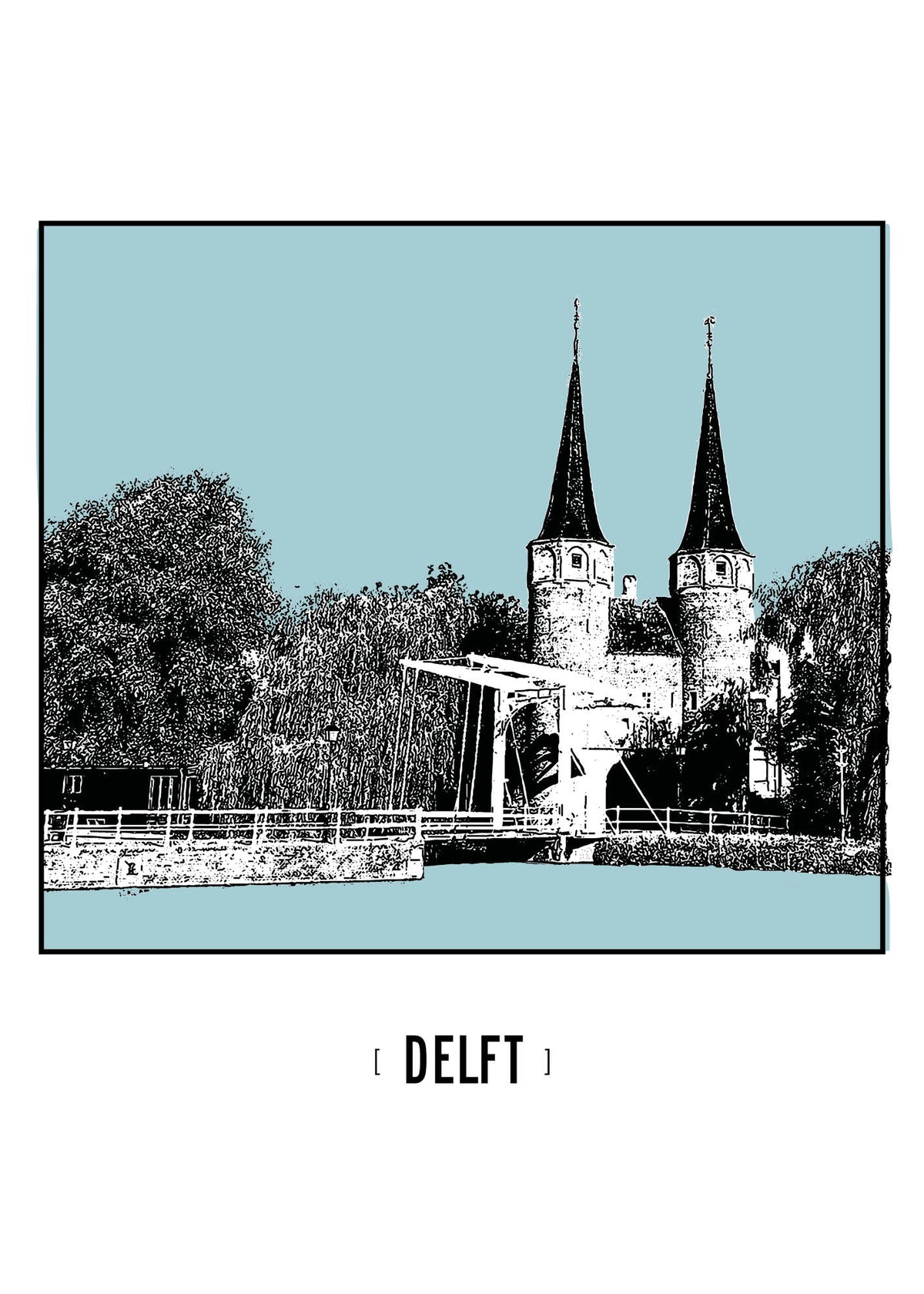 Delft – Oostpoort poster