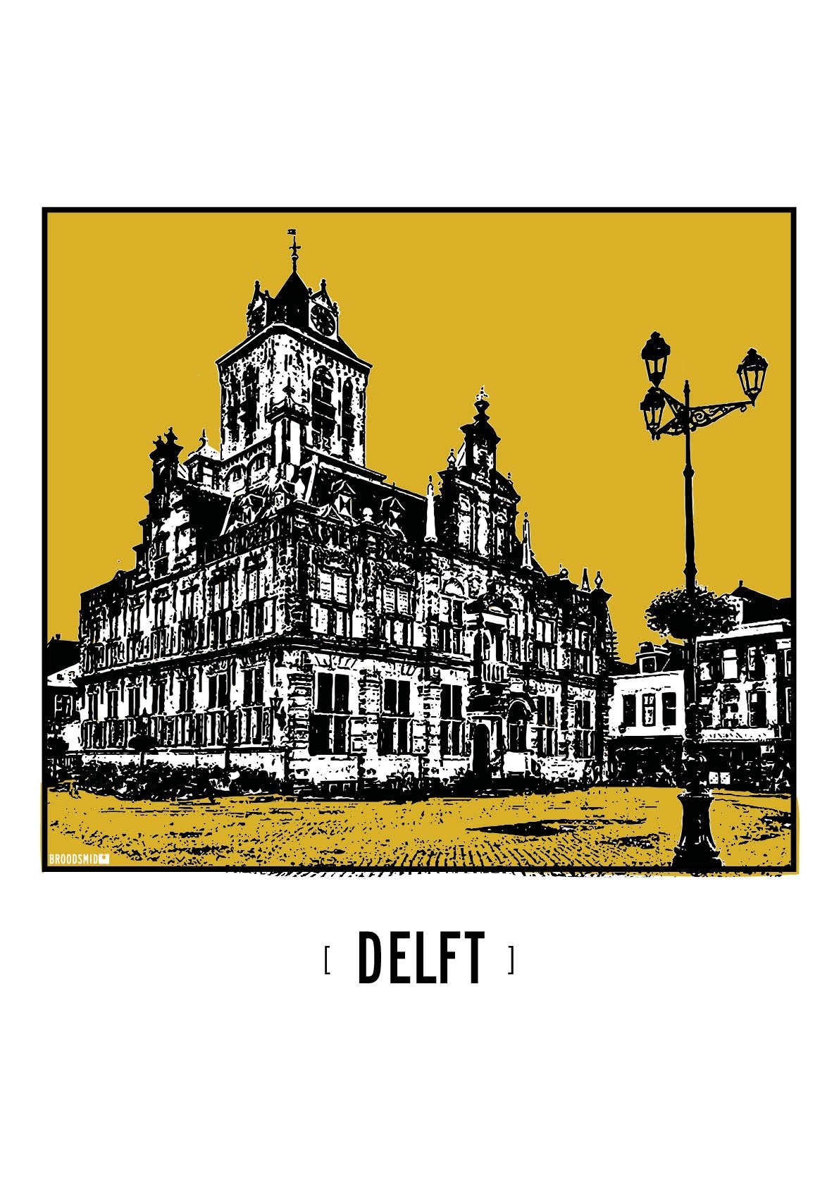 Delft – Stadhuis poster