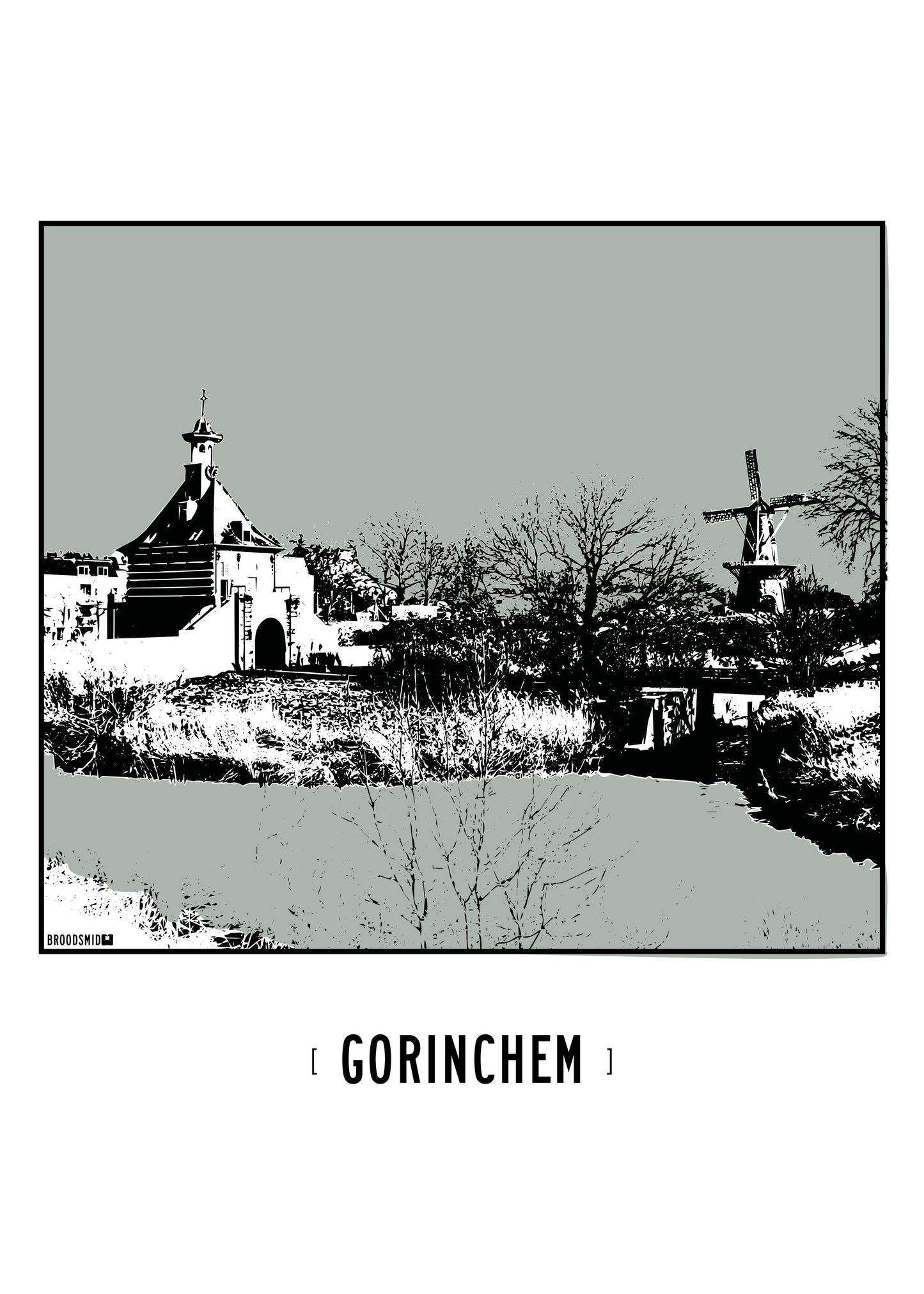 Gorinchem – Dalempoort & Molen De Hoop poster