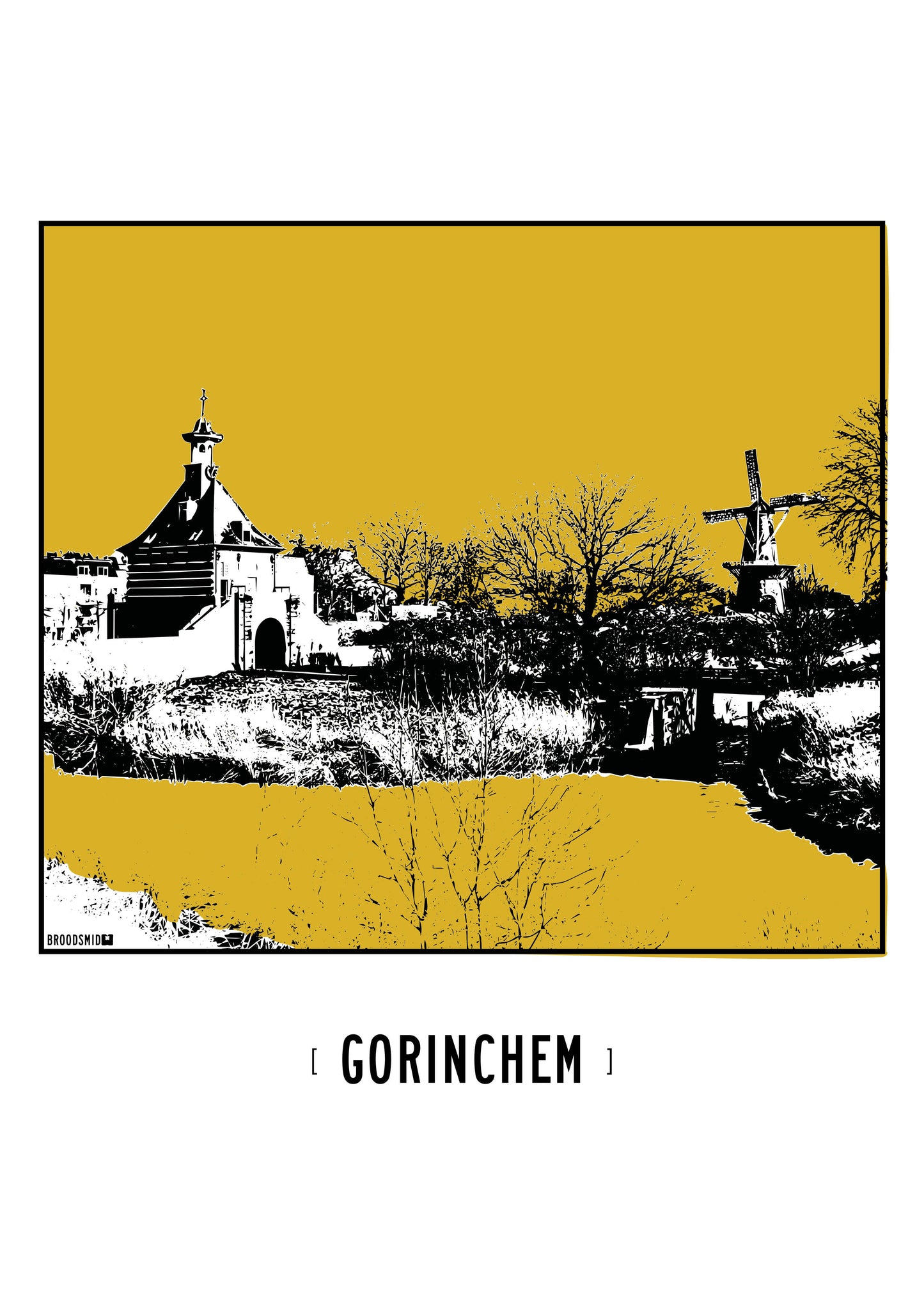 Gorinchem – Dalempoort & Molen De Hoop poster