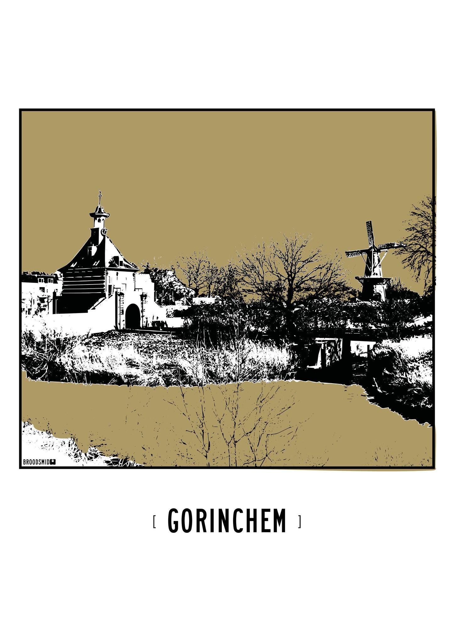 Gorinchem – Dalempoort & Molen De Hoop poster