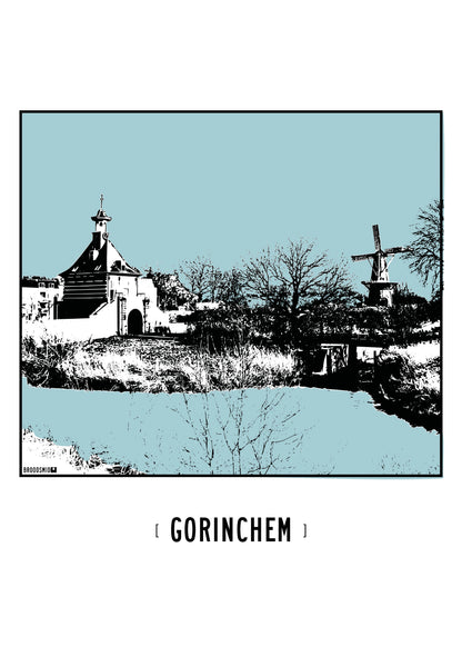Gorinchem – Dalempoort & Molen De Hoop poster