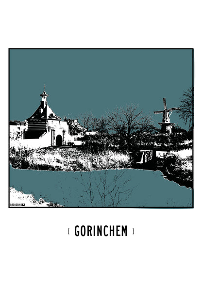 Gorinchem – Dalempoort & Molen De Hoop poster
