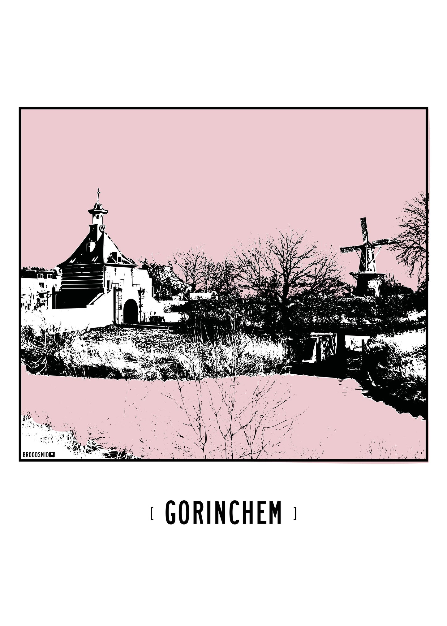 Gorinchem – Dalempoort & Molen De Hoop poster