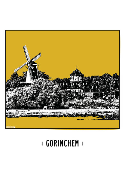 Gorinchem – Watertoren & Molen Nooit Volmaakt poster