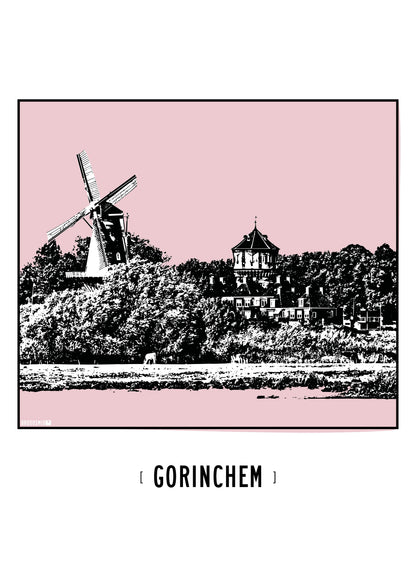 Gorinchem – Watertoren & Molen Nooit Volmaakt poster