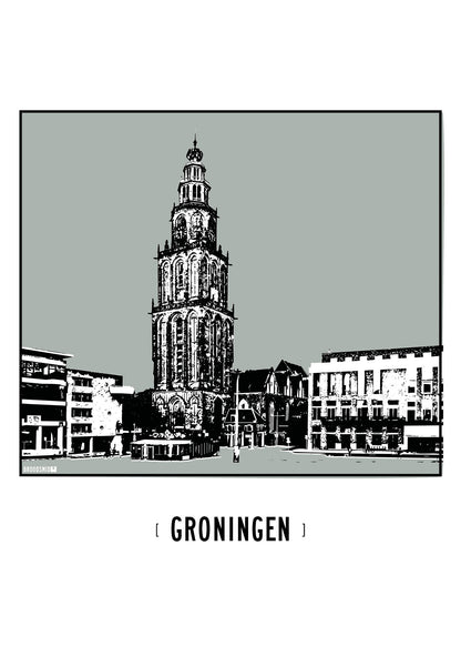 Groningen – Martinitoren poster