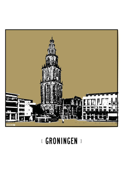 Groningen – Martinitoren poster