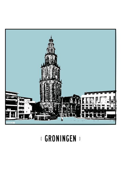Groningen – Martinitoren poster