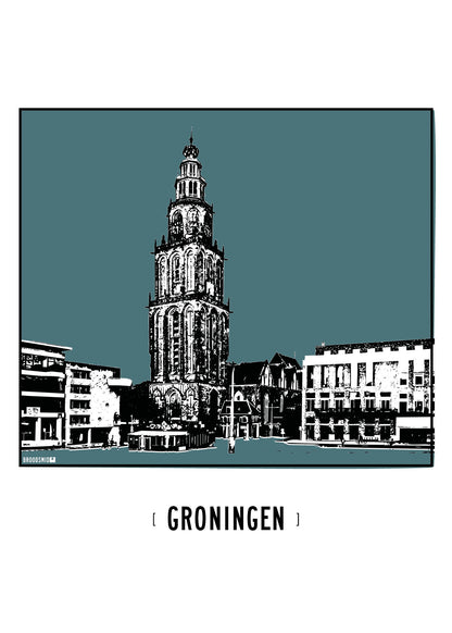 Groningen – Martinitoren poster