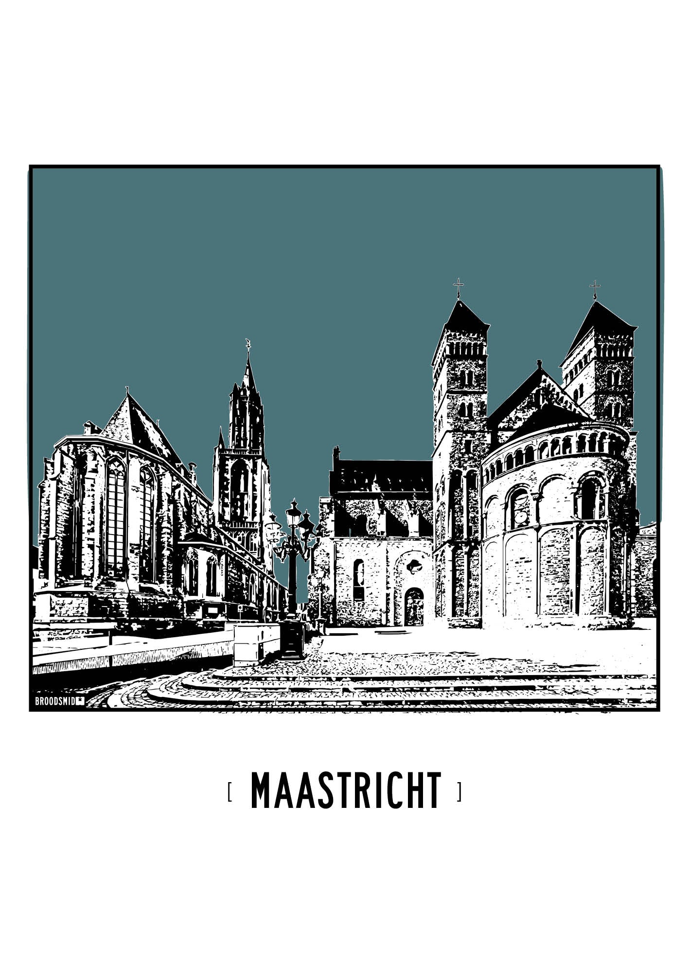 Maastricht – Sint-Servaasbasiliek poster