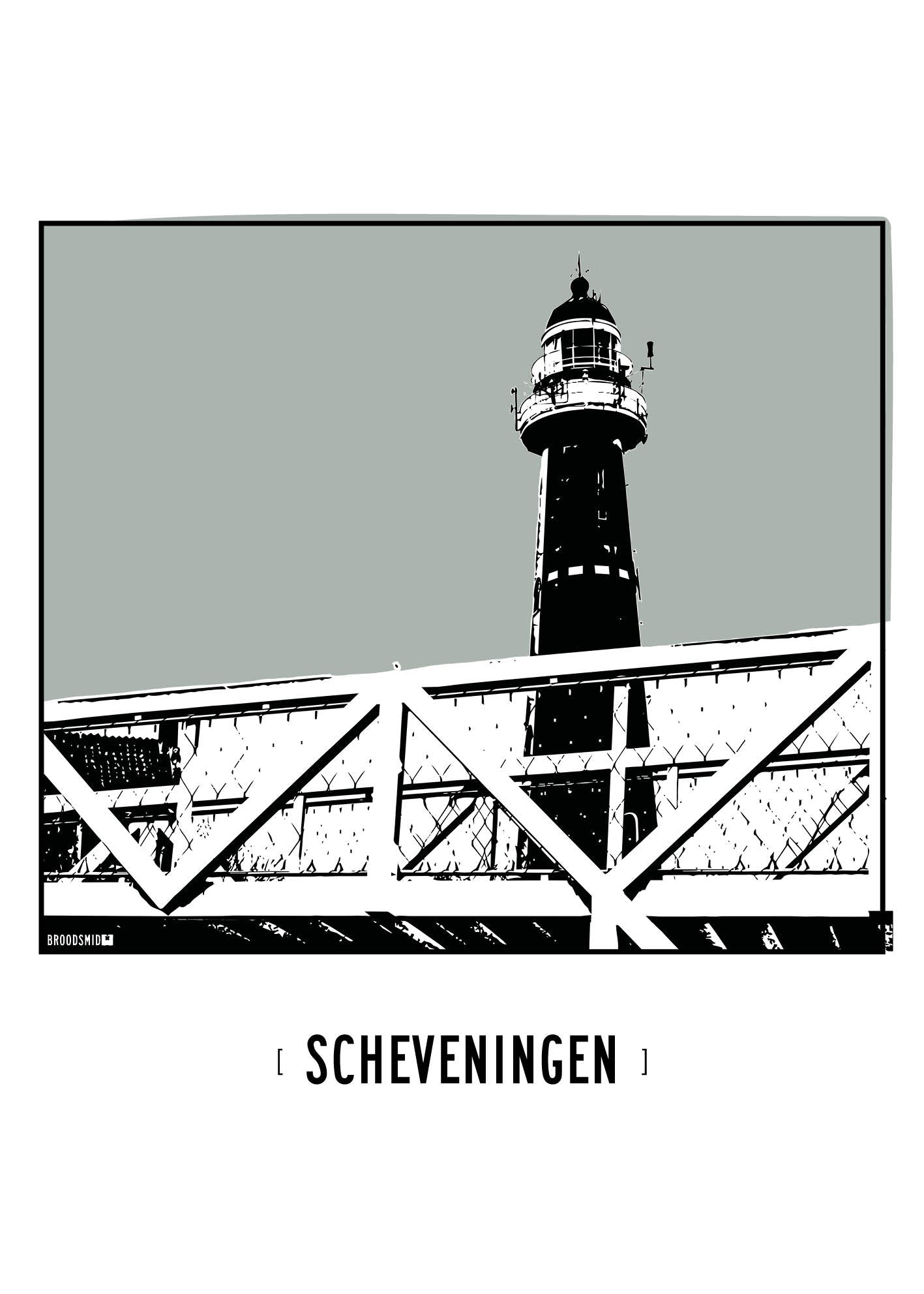 Scheveningen – Vuurtoren poster